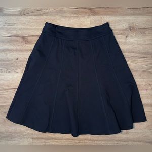 Black Ponte Mini Skirt